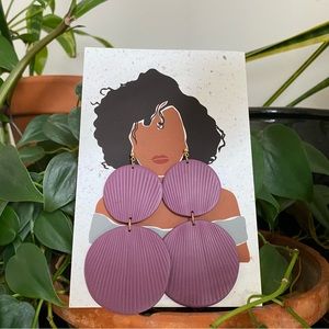 Hello Ashto clay earrings